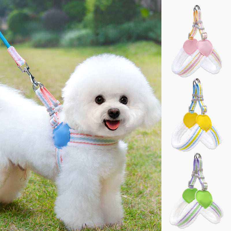 Breathable Chest Vest Pet Leash For Small And Medium Pets